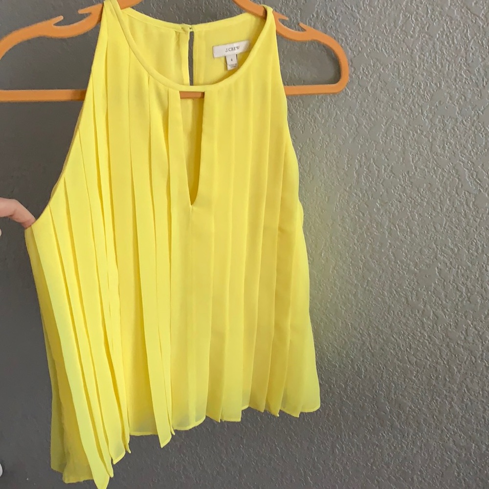 JCrew Pleated Sleeveless Blouse, size 6